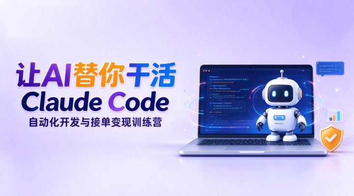 让 AI 替你干活：Claude Code 自动化开发与接单变现训练营（39.9 元 = 价值 1299 元）
